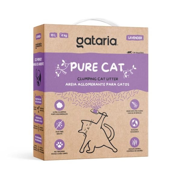 Gataria Pure Cat - Arena ultra-aglomerante (10 L) Lavanda